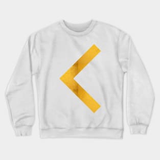 Arrow in Bold Gold Crewneck Sweatshirt